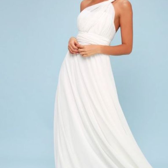 Magical Evening White Convertible Maxi Dress - Picture 4 of 4